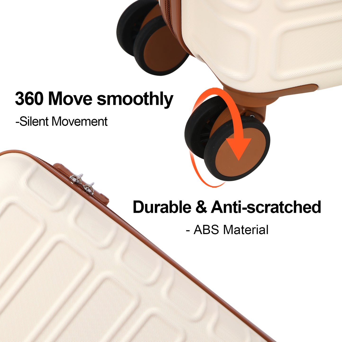 AAIVV 28IN Luggage Sets, Buy 1 Get 4, Expandable,TSA LOCK, 13/20/26/28in