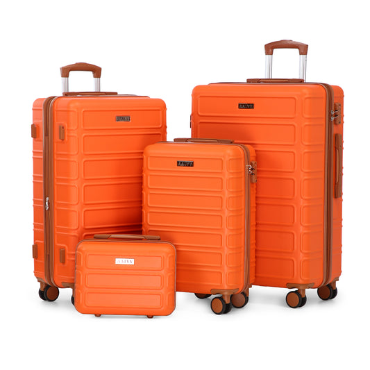 AAIVV 4 Piece Luggage Sets, Expandable, 28/26/20/13in, TSA LOCK, Family Travel