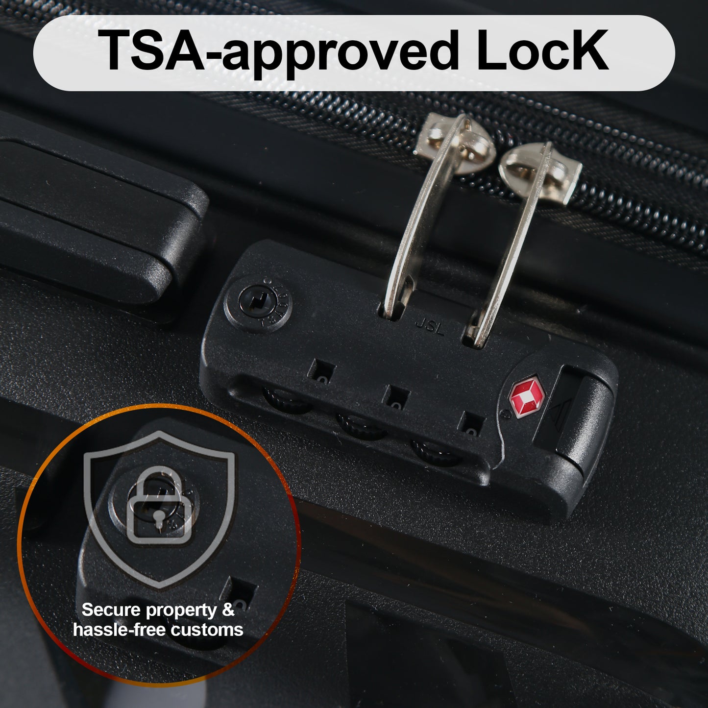 AAIVV 3 Piece Luggage Set 20 inch Expandable Carry On PP Hardside Suitcase Set with TSA Lock Spinner Wheels